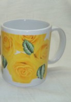 Jarro mug de cerámica, grande, decorado Nº10